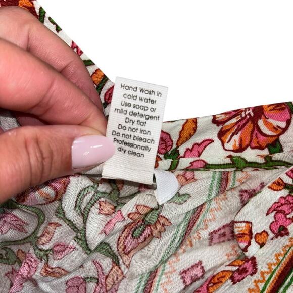 Japna Boho Floral Flowy  Long Sleeve Hippie Teired Dress Women’s S Conservative - Picture 10 of 14